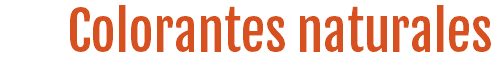 Colorantes naturales